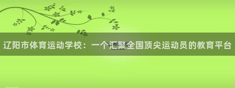 尊龙官网下载平台注册流程视频：辽阳市体育运动学校：一