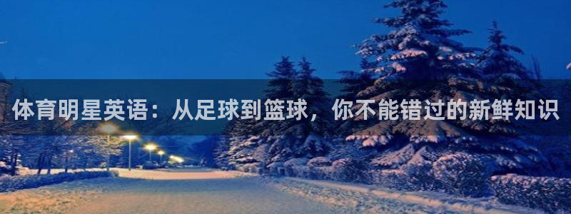 尊龙官网下载平台注册流程图：体育明星英语：从足球到篮